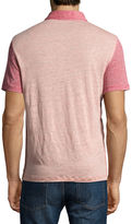 Thumbnail for your product : Zachary Prell Calluna Tonal-Colorblock Linen Polo Shirt