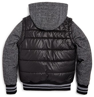 Urban Republic Boys' Puffer Body Knit Sleeve Jacket - Sizes 8-20