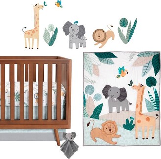 Lambs & Ivy Jungle Friends 5-Piece Safari Animals Nursery Baby Crib Bedding  Set - ShopStyle