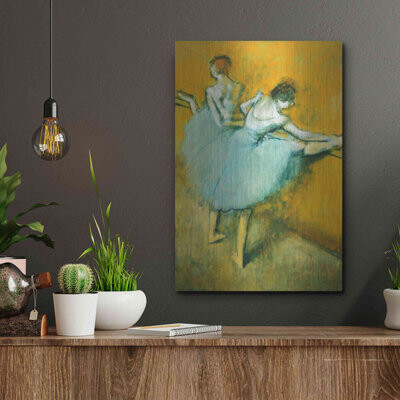 Luxe Metal Art 'Dancers At The Barre' By Edgar Deg " Dancers At The Barre " by MASTERS