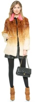 Thumbnail for your product : RED Valentino Lapin Faded Print Coat