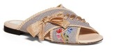 Thumbnail for your product : Fendi Women's Embroidered Sandal