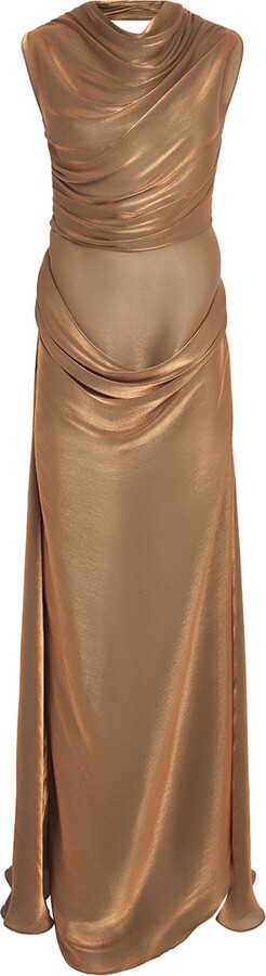 Sandra Mansour Charmeuse Tension Douce Gown