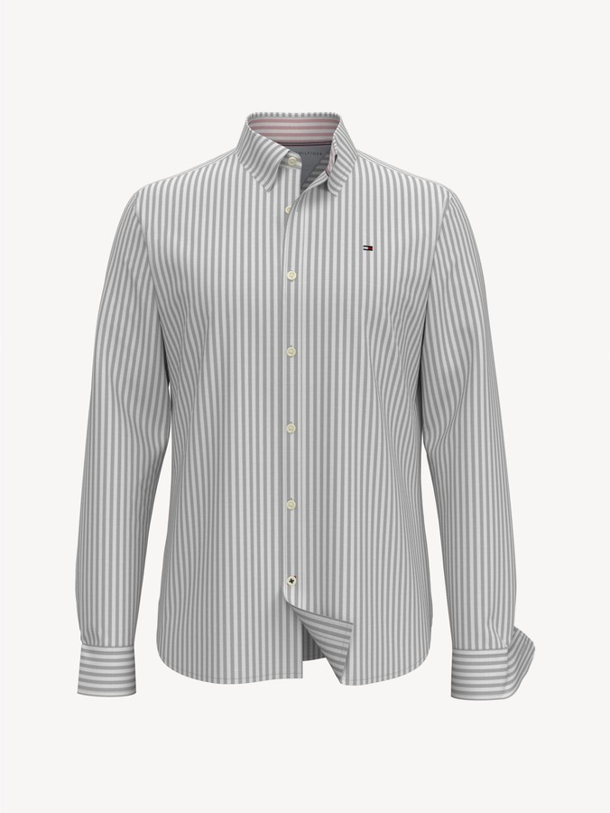 Tommy Hilfiger Slim Fit Essential Stripe Shirt - ShopStyle