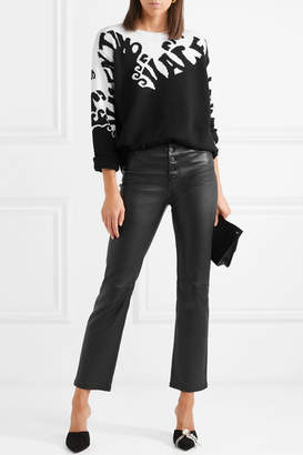 Valentino Intarsia Cashmere Sweater - Black