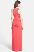 Thumbnail for your product : Nicole Miller Pleated Jersey Racerback Maxi Dress