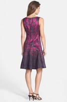Thumbnail for your product : Taylor Dresses Print Shantung Fit & Flare Dress