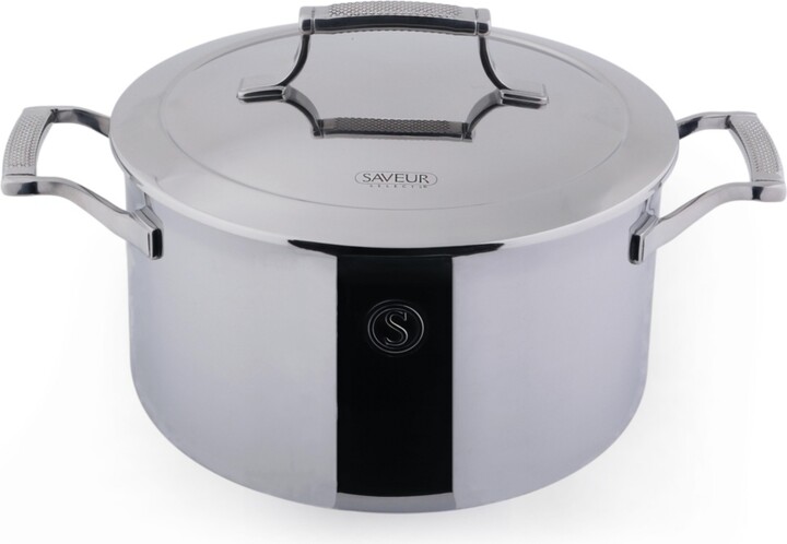 Saveur Selects Voyage Series Tri-Ply Stainless Steel 6-Qt. Stockpot
