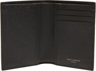 Saint Laurent YSL Monogram Quilted Grain Leather Bifold Wallet