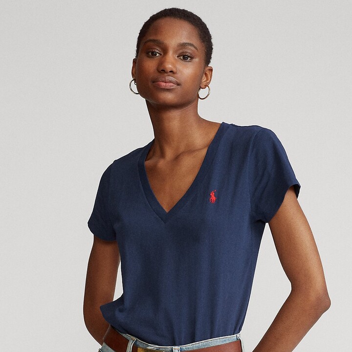Ralph Lauren V-neck T-shirts For Women | ShopStyle
