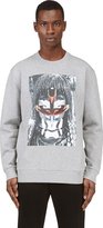 Thumbnail for your product : Givenchy Heather Gray Oversize Masai Graphic Sweater