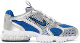 Thumbnail for your product : Nike Silver & Blue Air Zoom Spiridon Cage 2 Sneakers