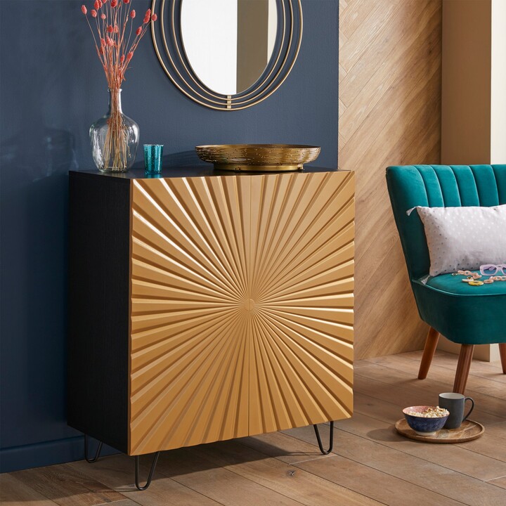 Dunelm Shyla Small Sideboard Gold ShopStyle Room Dividers