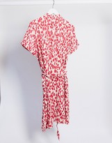 Thumbnail for your product : Fabienne Chapot Boyfriend Isa leopard print mini shirt dress