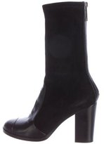 Thumbnail for your product : Chanel Suede Cap-Toe Ankle Boots