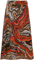 M Missoni - printed high waisted skirt - women - coton/Polyamide/Polyester/Viscose - 44