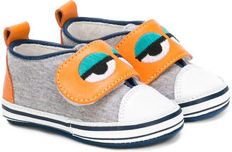 Fendi Kids monster eye touch-strap sneakers