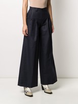 Thumbnail for your product : Twin-Set Front Pleat Flared Trousers