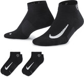Thumbnail for your product : Nike Unisex Multiplier Low Golf Quarter Socks (2 Pairs) in Black
