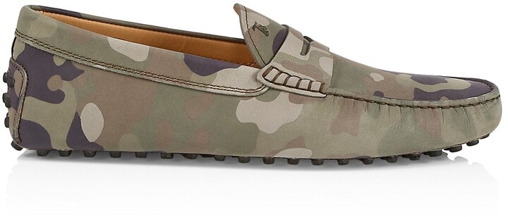 Tod's Camouflage Moccasin Loafers - ShopStyle