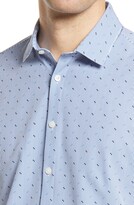 Thumbnail for your product : Mizzen+Main Leeward Trim Fit Neat Stripe Button-Up Performance Shirt