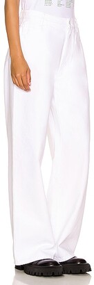 Raf Simons Wide Fit Denim Pants in White