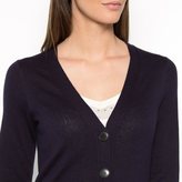 Thumbnail for your product : Laura Clement Long-Sleeved V-Neck Cardigan in Silk/Cotton/Cashmere
