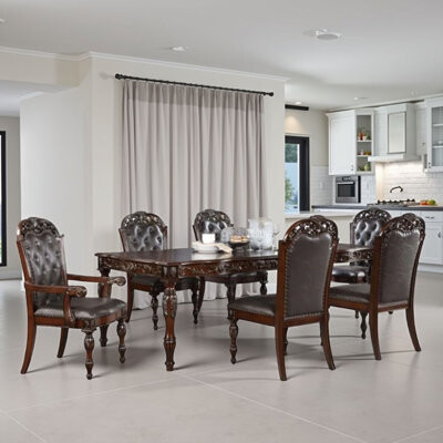 Eva Rectangular 44'' L x 95.62'' W Dining Set