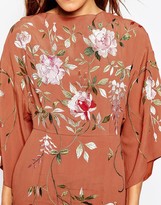 ASOS Embroidered Kimono Sleeve Mini Dress - ShopStyle