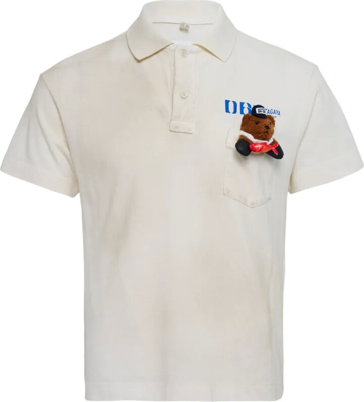 Doublet Bear-Appliqué Polo Shirt