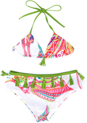 Roberto Cavalli tassel detail bikini set