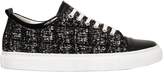 Lanvin 20mm Tweed & Patent Leather Sneakers