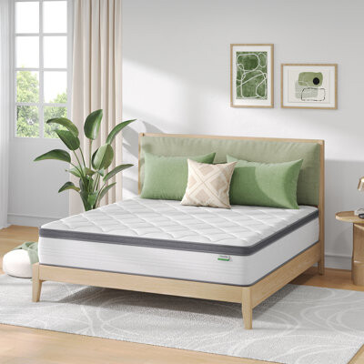 Novilla 3-Zone Design Medium Gel Memory Hybrid Mattress in a box