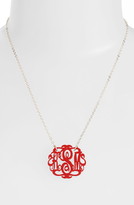 Thumbnail for your product : Moon and Lola Small Oval Personalized Monogram Pendant Necklace