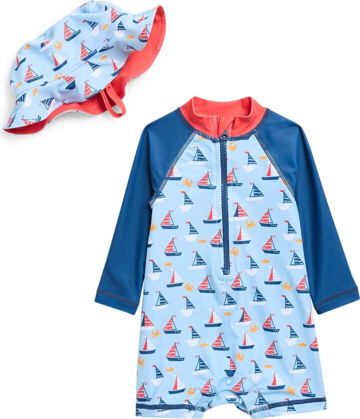 Swim Romper & Hat Set