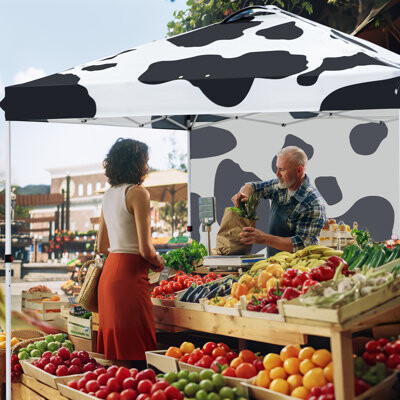 EAGLE PEAK 10 Ft. W x 10 Ft. D Steel Pop-Up Canopy