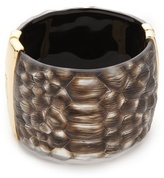 Thumbnail for your product : Alexis Bittar Crocodile Textured Liquid Hinge Bracelet