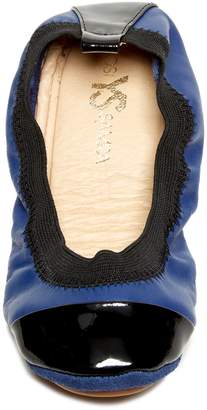 Yosi Samra Patent Cap Toe Foldable Ballet Flat (Toddler, Little Kid, & Big Kid)