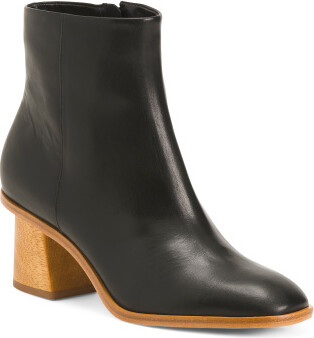 TJMAXX Nantucket Leather Dress Heel Ankle Boots For Women - ShopStyle