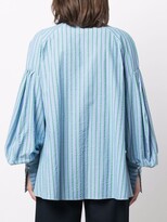 Thumbnail for your product : Rosie Assoulin Gathered-Detail Long-Sleeve Blouse