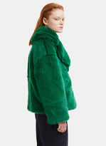 Thumbnail for your product : MSGM Oversized Faux Fur Jacket in Green