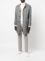 Thumbnail for your product : Eleventy Single-Breasted Checked Wool Coat