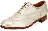 Thumbnail for your product : Gravati Metallic Leather Wing-Tip Oxford