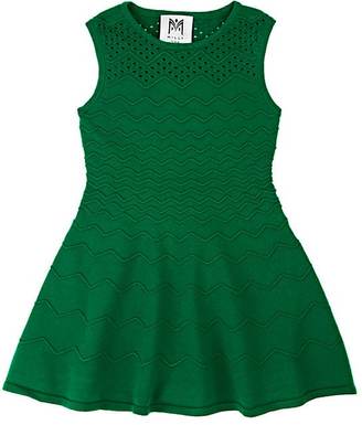Milly Kids' Fit & Flare Compact Knit Dress