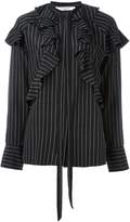 Thumbnail for your product : Givenchy pinstripe ruffle shirt