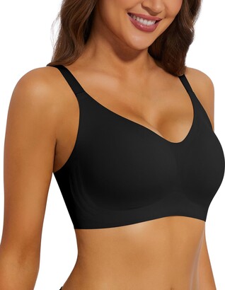 WOWENY Wireless Bras with Support and Lift Seamless Bras Full