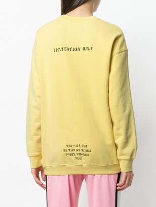 Adaptation cross print sweatshirt