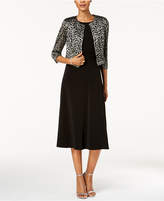 Thumbnail for your product : Jessica Howard Midi Dress And Lace Jacket, Regular & Petite Sizes