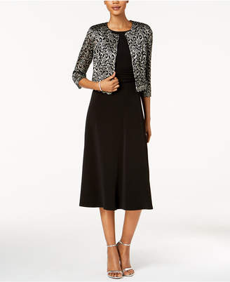 Jessica Howard Midi Dress And Lace Jacket, Regular & Petite Sizes
