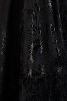 Thumbnail for your product : Amanda Wakeley Paneled Metallic Cloqué, Lace And Organza Gown